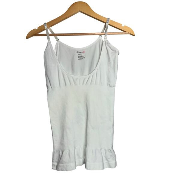 Skinnygirl White Smoother & Shaper Size Large Shaping Tank Stretch Slimming Cami - Picture 1 of 3